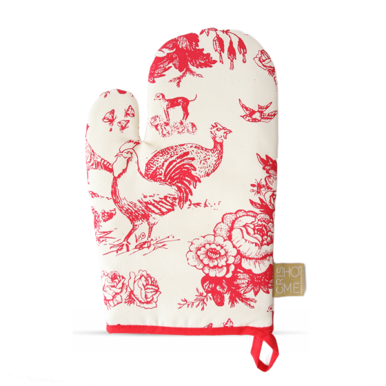 Luva de Cozinha Jouy Rouge