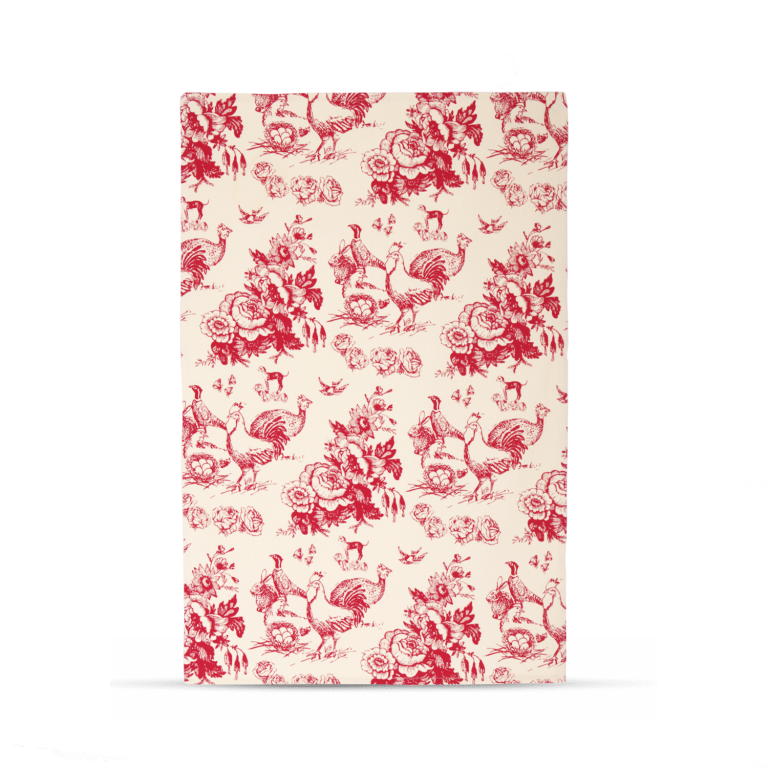 Pano de Cozinha Jouy Rouge